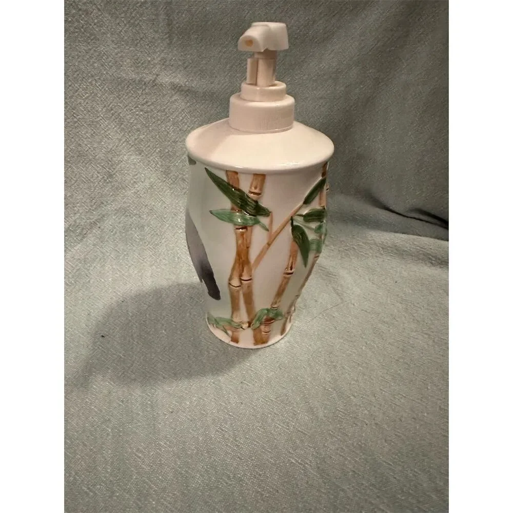 Consolidated Brass/CB Panda Ceramic Soap Dispenser Whimsical Bathroom Decor